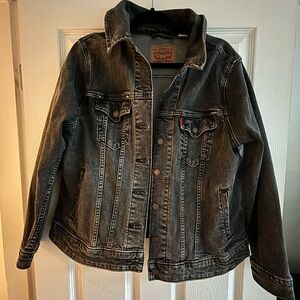 Levi’s black denim jacket size 1X